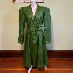 Ateliers Rare Toggery (ART) grass green raincoat, size S/6